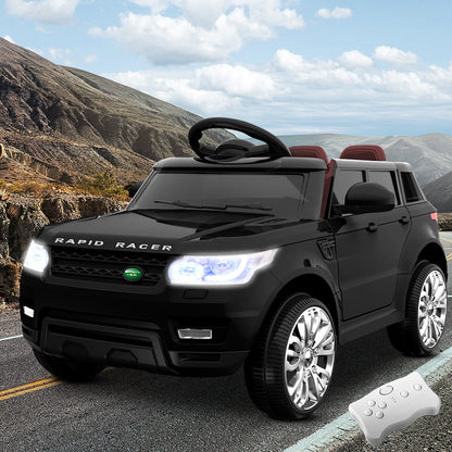 Rigo Ride On Car Kids Electric Ride On Cars SUV Remote 12V Black