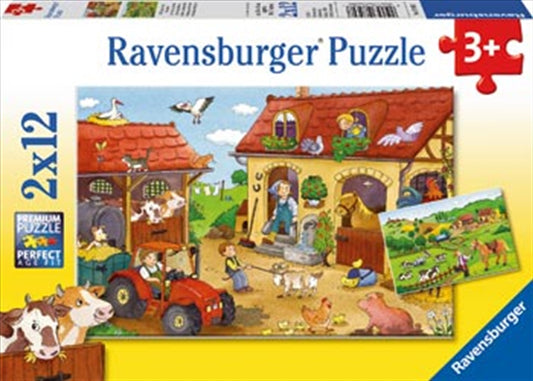 Ravensburger - Working on the Farm Puzzle 2x12 Piece