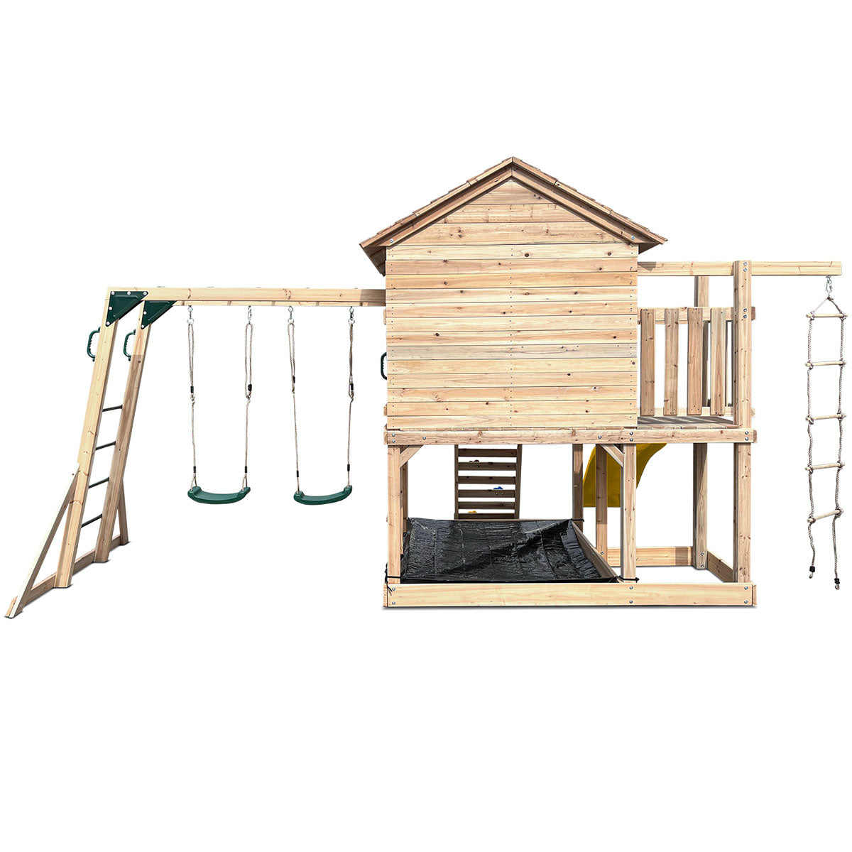 Lifespan Kids Kingston Cubby House with 2.2m Yellow Slide