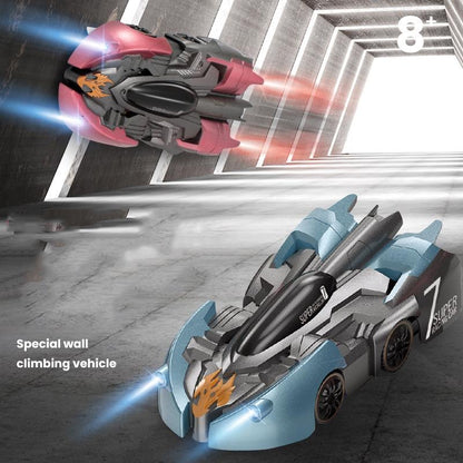 Electric Remote Control Wall Climbing Car for Kids - Mini Toy - Blue Break Watch Rc Edition