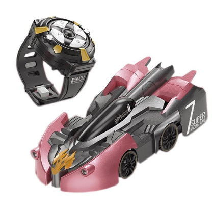 Electric Remote Control Wall Climbing Car for Kids - Mini Toy - Blue Break Watch Rc Edition