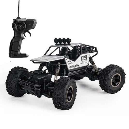 Large 1 16 Alloy Climbing Car - 28cm Remote Control Toy for Cross-country Adventures - Silver