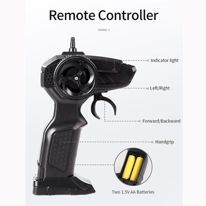 2.4ghz 4ch Remote Control Dongfeng 7 Six-wheeled Armor Truck Toy - Yellow